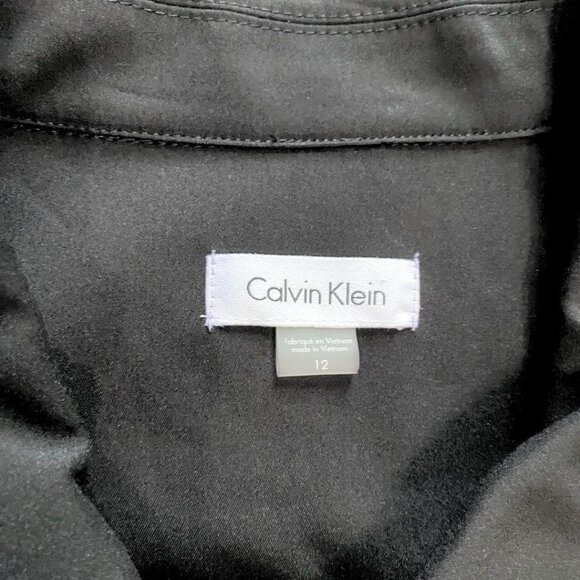 Calvin Klein Black Midi Dress Timeless Elegance - Picture 5 of 8